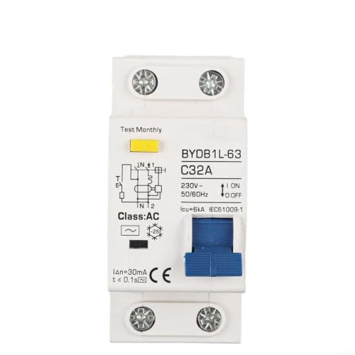 Image of 30mA for rcd Circuit Breaker Type AC 220V Safety Switch 30mA(A -32A)