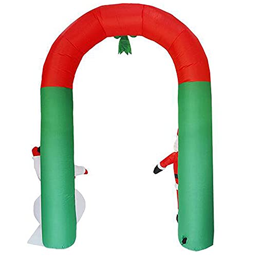 Hight 8FT Natal Inflável Papai Noel e Boneco de Neve Arco Quintal Decoração Casa de Férias Decoraçõe