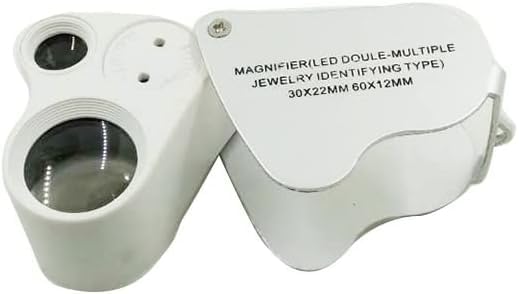 Lente Di Ingrandimento Da Gioielliere LED - 60X/12mm E 30X/22mm Con Custodia - Foto 3