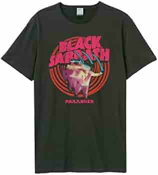 Amplified Unisex Band T-Shirt - Black Sabbath - Paranoid, szary