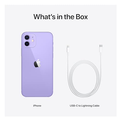 Image of Apple iPhone 12 (128GB, Purple) [Locked] + Carrier Subscription