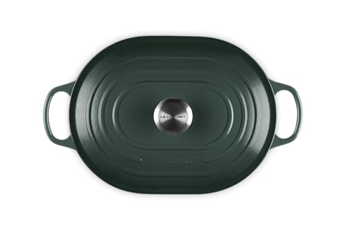 Image of Le Creuset Enameled Cast Iron Oval Casserole with Lid, 3.75 qt., Artichaut