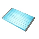 FORIOUS Fast Defrosting Tray for Meat 2 PCS, Thawing Plate with Removable Blue Silicone for Frozen Food, Thick Defrosting Plate Board for Thawing Meat Fish, Aluminum