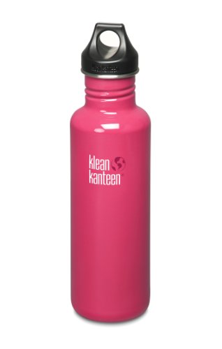 Gourde Klean Kanteen Wide grise idéale pour le camping et les randonnées en plein air