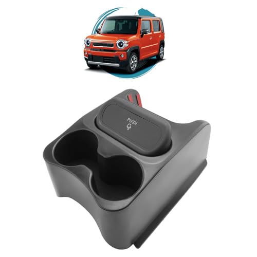 ruiya 新型 スズキ ハスラー MR52S MR92S 専用 ハスラー JスタイルII ドリンクホルダー ゴミ箱 2in1 ハスラー mr92s カップホルダー ゴミ箱付き センター コンソール アクセサリー ABS素材 取付簡単 滑り止め 静音設計