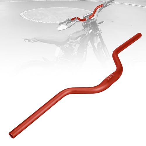 IUVWISN Guidon de moto à haute élévation en aluminium pour Sur Ron Surron Light Bee S X X160 X260 Moto électrique tout-terrain Rouge