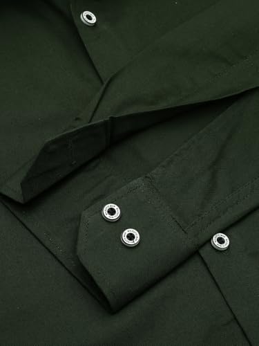 Image of Majestic Man Solid Cotton Casual Shirt - Slim Fit, Full Sleeves, Premium Button Closure