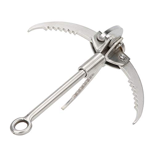 Gancho de agarre de acero inoxidable plegable para escalada técnica 7