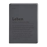 Terminplaner Lederlook 2026 Schwarz: Terminplaner Lederlook A6