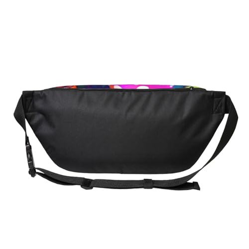 Sac banane de course à pied ergonomique sangle réglable imprimé original - 2