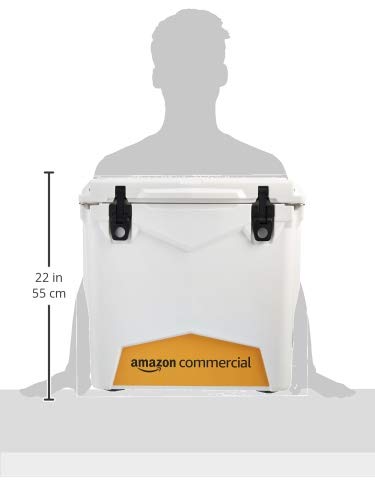 AmazonCommercial Rotomolded Coolers, 45 Quart Towable, White