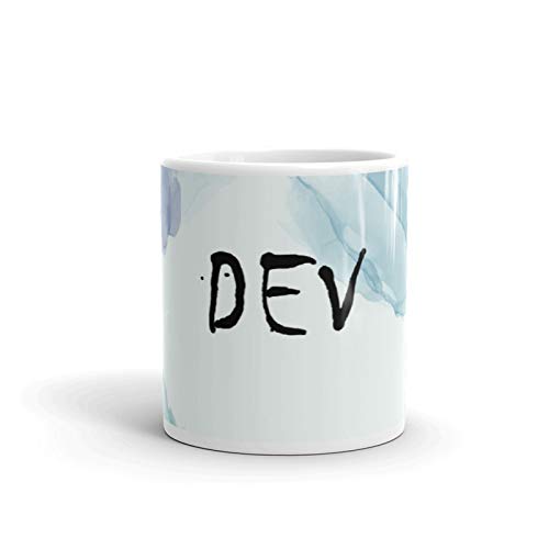 RISH Coffee Tea Mug Ceramic 350 ml | Dev Name Design Printed Cups