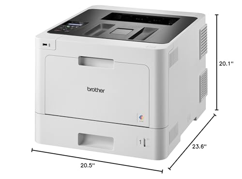 Brother Business Color Laser Printer (Renewed), White, 19.1 x 17.4 x 12.3 inches