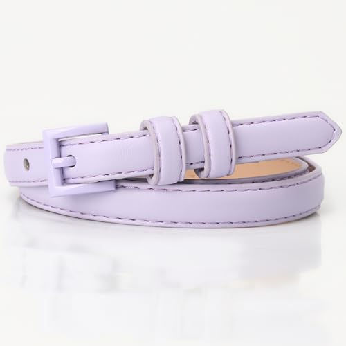 Women's Leather Belts for Jeans Dresses Fashion Gold Buckle Ladies Belt for Students