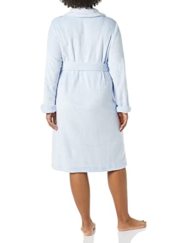 Image of Amazon Essentials Women's Mid-Length Plush Bath Robe, Loungewear (Available in Plus Size)