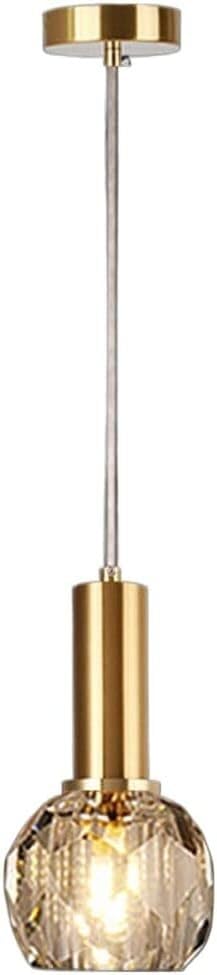Suspension en cristal moderne pour couloir sombre et îlot de cuisine