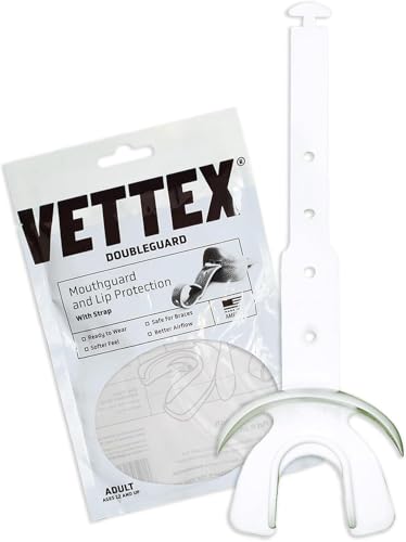Vettex DoubleGuard Mouth Guard with Lip Protection Clear