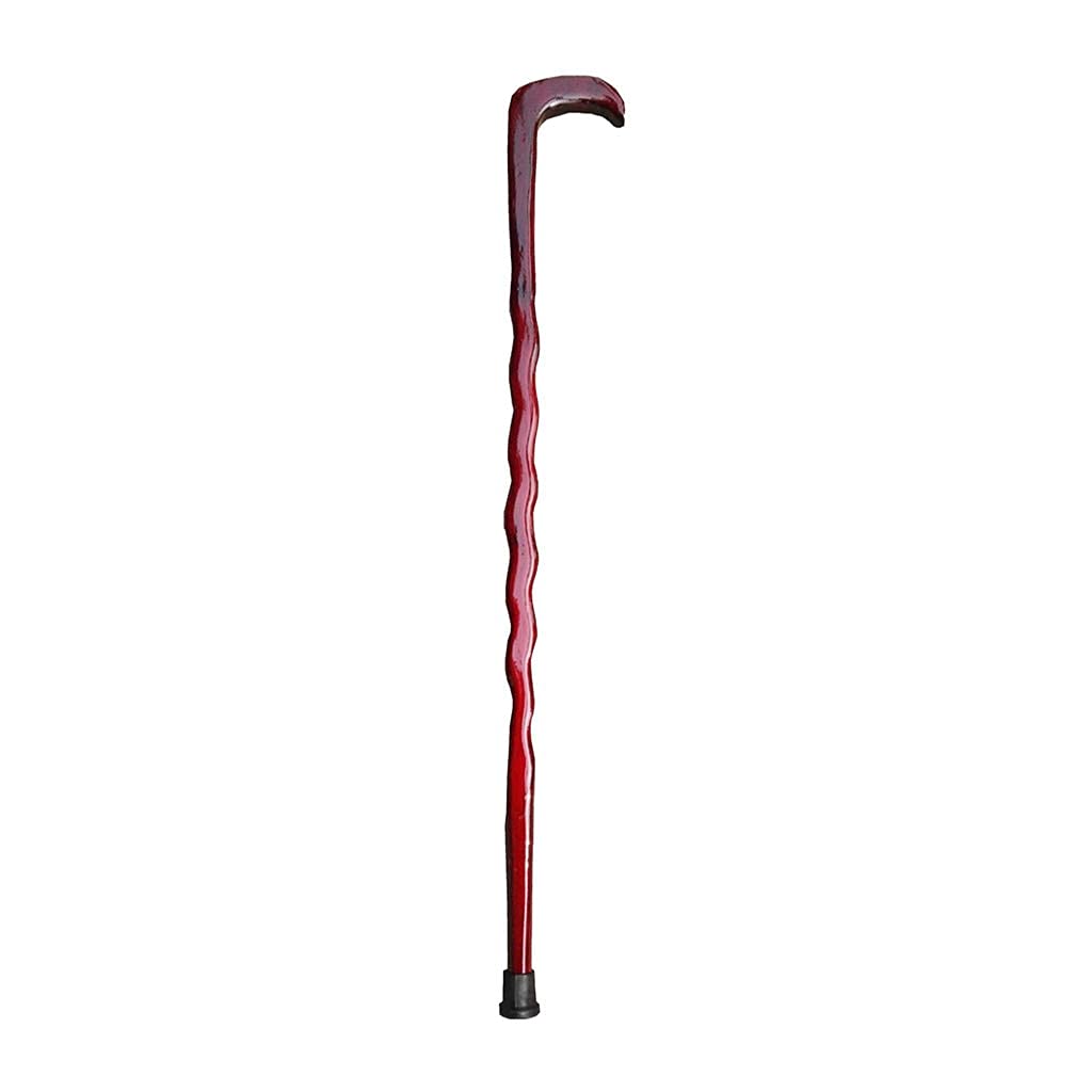 Canne de marche en bois de palissandre sculpté de 93 cm élégante