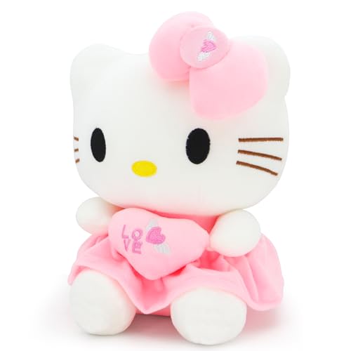 COAQAC Kawaii 10-inch Heart Pillow Plush - Soft Cartoon...