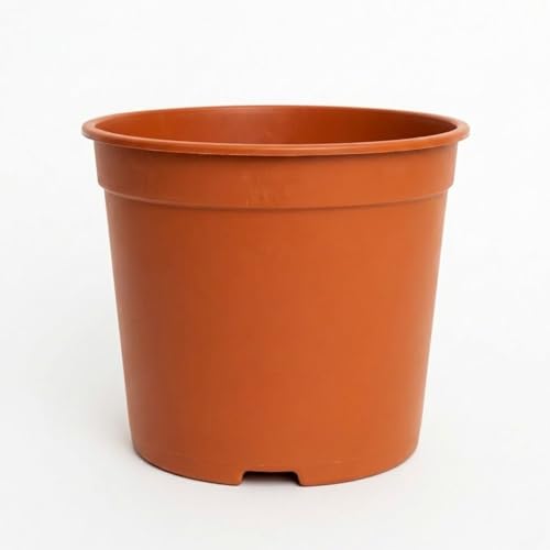 Image of 5 Inch Heavy Duty Plastic Planter | Grower Pot /Garden Pot for Home & Garden (Terracotta) (Pack of 1)