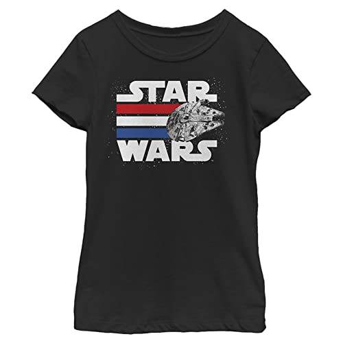 T-Shirt Star Wars Fille manches courtes motif Falcon haute durabilité