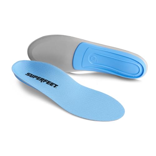Image of Superfeet All-Purpose Support Medium Arch Insoles (Blue) for Active Lifestyle with Medium Arch Support - Junior /Little Kid 11.5-13