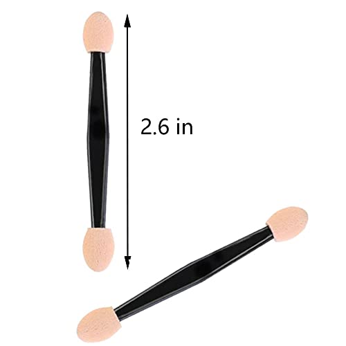Zyigyi 200 Pcs Disposable Eyeshadow Brushes, Sponge Makeup Applicators Dual Sides #TOP2