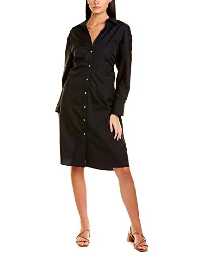 Vince Women's Long Sleeve Soft Fitted Shirt Dress, Coastal Blue, Small at  Amazon Women's Clothing store