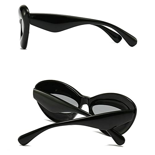 COTIA Retro Cat Eye Candy Color Sunglasses Women Fashion Punk Hip Hop Oval Lens Shades UV400 Men Unique Sun Glasses3