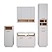 Produktbild Vicco Badmöbel Set Beatrice Spiegelschrank Waschtischunterschrank Badschrank (4er-Set, Weiß-Sonoma)