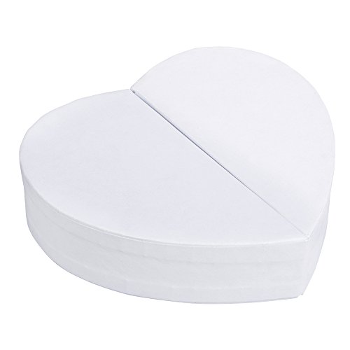 RAYHER 67208102 Pappm. Herz FSC Recycled 100%, Gift Box 12x11,5x3 cm Flip Case Cover White