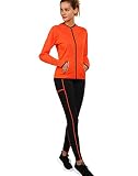 VICKISUI Active Wear Sets for Women -Workout Clothes Gym Wear TracksuitsYoga Jogging Track Outfit Legging Jacket 2 Pieces Set