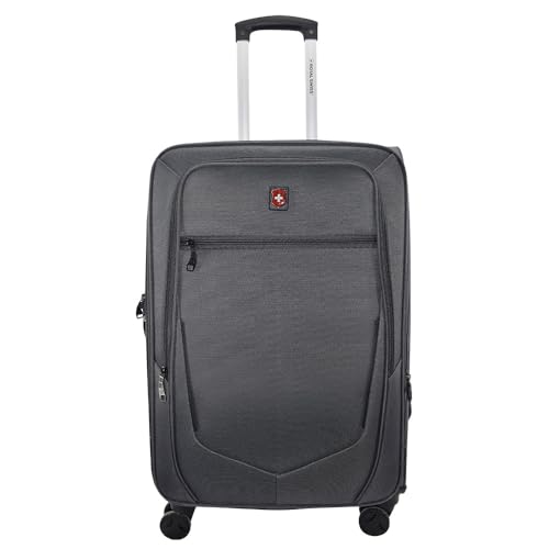 ROYAL SWISS® Maleta FRIBURGO Mediana 24”, Blanda, Expandible, 8 r...