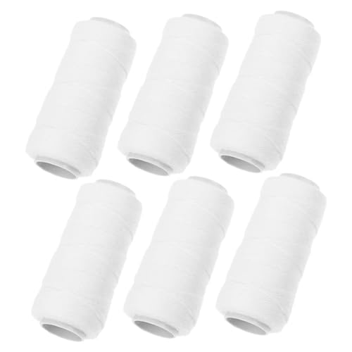 Didiseaon 6 Rollos De Manoplas Depilatorias Faciales Kit Para Máquina Depilatoria Facial Hilo Para Cortar El Pelo Recortador De Cejas En Gel Maquinilla De Afeitar