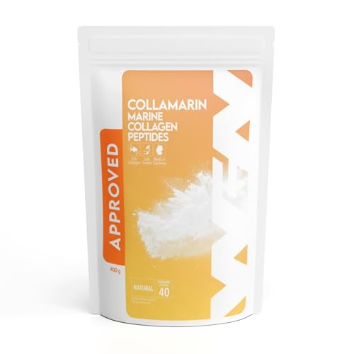 WFN Approved Collamarin - Collagene marino polvo - 400g - Sabor neutro - Colágeno de pescado - Fabricado y probado en Alemania