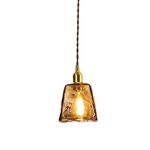 Pendentif industriel en verre fait main pour sublimer un éclairage trop sombre
