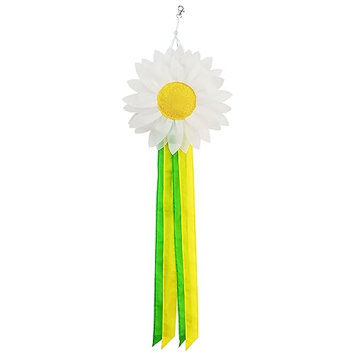 THQZLH Daisy Windsock - Perfect for Outdoor Hanging Decor - Durable Polyester Material - Ideal for Garden, Yard, or Patio - 3D Windsocks