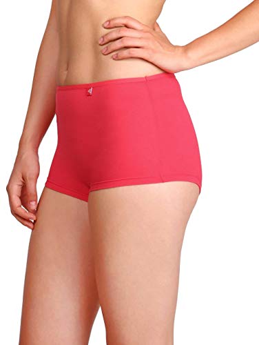 Image of Jockey Spandex Women's Boy Leg Boxer Ss04 Heather Rose XL & Ss04 Ruby XL, X Large