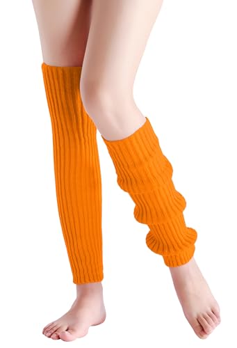 Image of Pleneal Leg Warmers for Women 80s Y2k, Ribbed Knit Long Socks LegWarmer