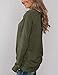 Minthunter Women's Long Sleeve Pullovers Cowl Neck Tunic Shirt Casual Sweatshirt Tops Olive