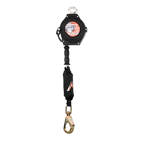 Malta Dynamics Edgehog 30’ Self Retracting Lifeline with Snap Hook, Quick-Action Braking and Self Locking YoYo Cable, Fall Protection Safety Lanyard, Compact and Lightweight, OSHA/ANSI Compliant…