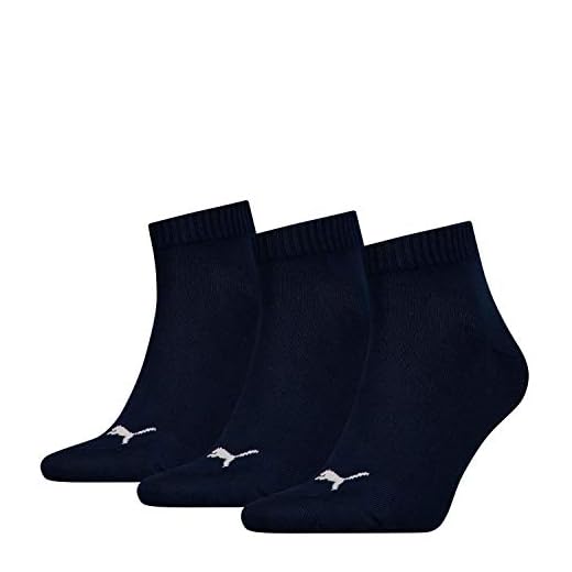 PUMA Unisex Plain 3P Quarter Socke, Blau (Denim Blue), 47-49