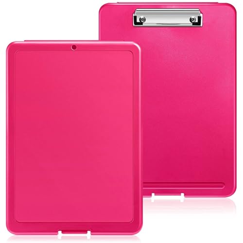 Image of oddpod Praise A4 Clip Pad /Clipboard with Storage Case for Paper and Document Storage 83002 (Deep Pink)