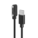 VBANU Magnetic Charger for PLAUD Note & Note Pro AI Voice Recorder, Case On Charging, 4-Pin Type-C Replacement Cord, 2ft, 1 Pack
