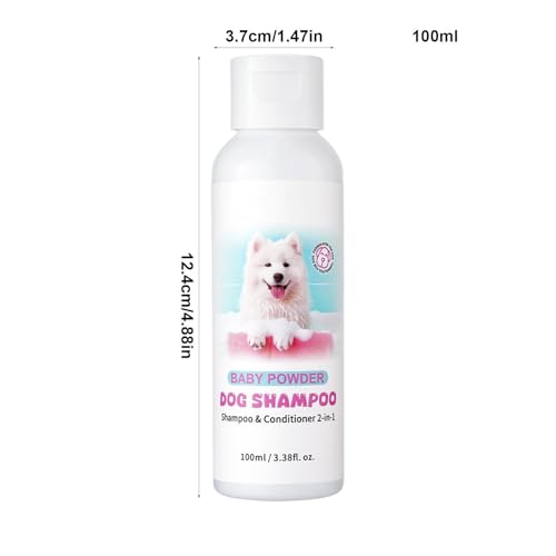 Shampoo de cachorro, shampoo e condicionador para cães | 100ml Puppy 2 em 1 shampoo e condicionador