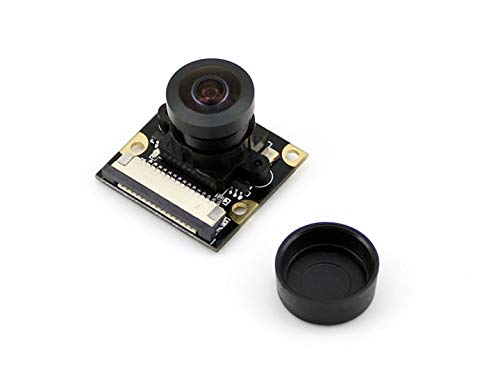 Waveshare Camera Module Kit 1080p Fisheye Lens Wider Field of View for Any Version of Raspberry Pi