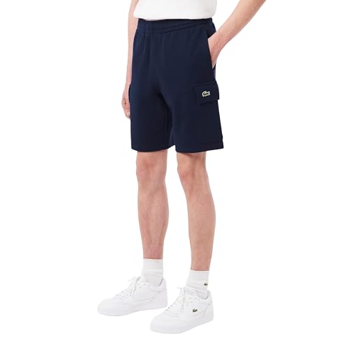 Image of Lacoste Men's Cotton Fleece Cargo Shorts