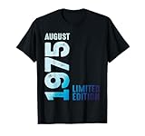 agosto 1975 anno 1975 retro 1975 vintage edizione limitata maglietta