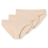 Supersofter, schmaler Bund Schiesser Damen 3 Pack Tai Slip Bio Baumwolle-95/5 Organic Unterwäsche, Haut_174390, 48 (3er Pack)