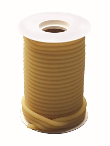 GF Health Latex Surgical Tubing, 5/32" ID x 1/4" OD, 50' Roll, Natural Rubber Tube
